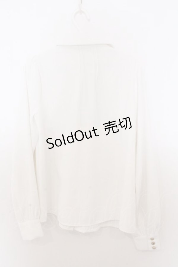 画像3: Amavel / Historical Butler クロスタイブラウス F シロ O-26-02-18-030-CA-BL-OW-OS (3)