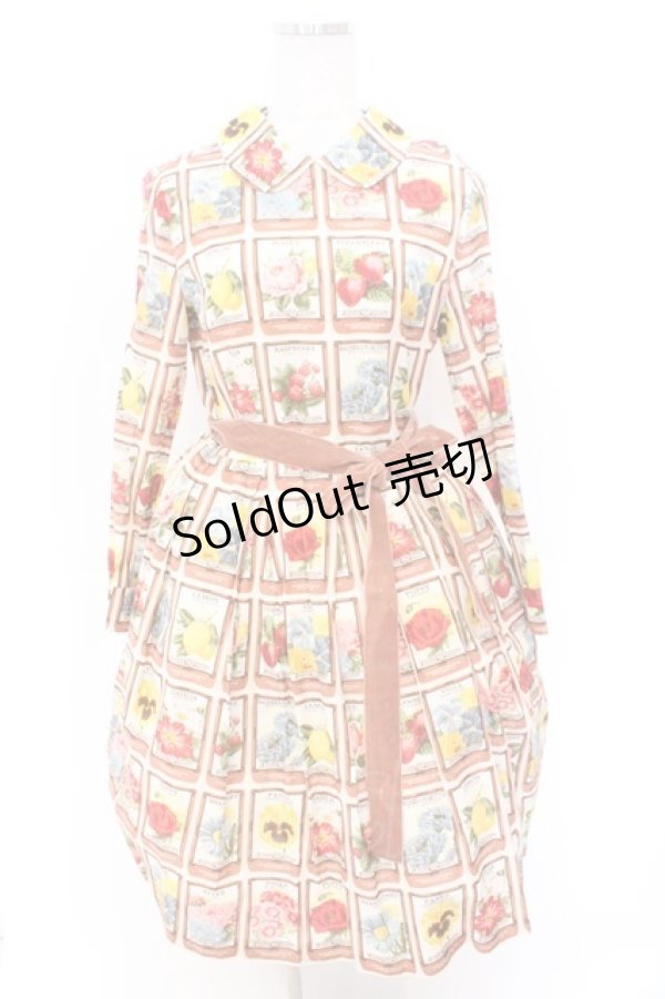 画像1: Jane Marple / Seeds of hopeワンピース M アプリコット O-26-02-18-032-JM-OP-IG-OS (1)