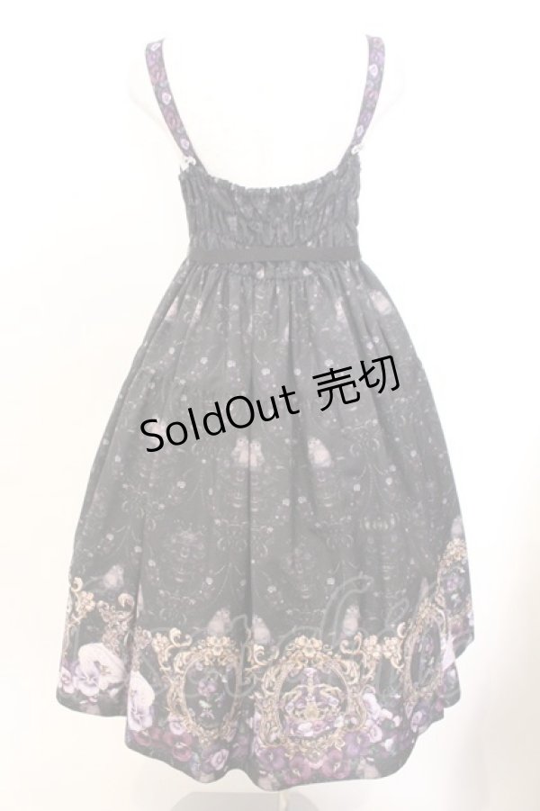 画像3: Enchantlic Enchantilly / すみれ姫の王冠 ティアードジャンパースカート  クロ O-26-02-18-036-LO-OP-OW-OS (3)