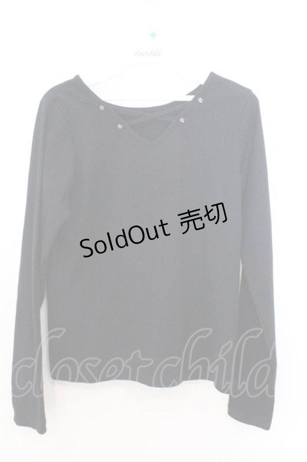 画像1: axes femme / クロステレコカットソー M クロ O-26-02-18-043-AX-TO-OW-OS (1)