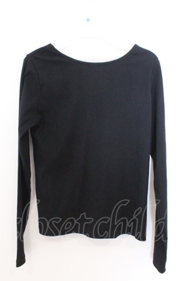 画像2: axes femme / クロステレコカットソー M クロ O-26-02-18-043-AX-TO-OW-OS (2)