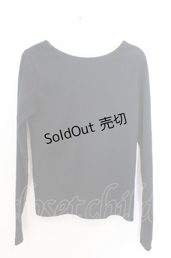 画像2: axes femme / クロステレコカットソー M クロ O-26-02-18-043-AX-TO-OW-OS (2)