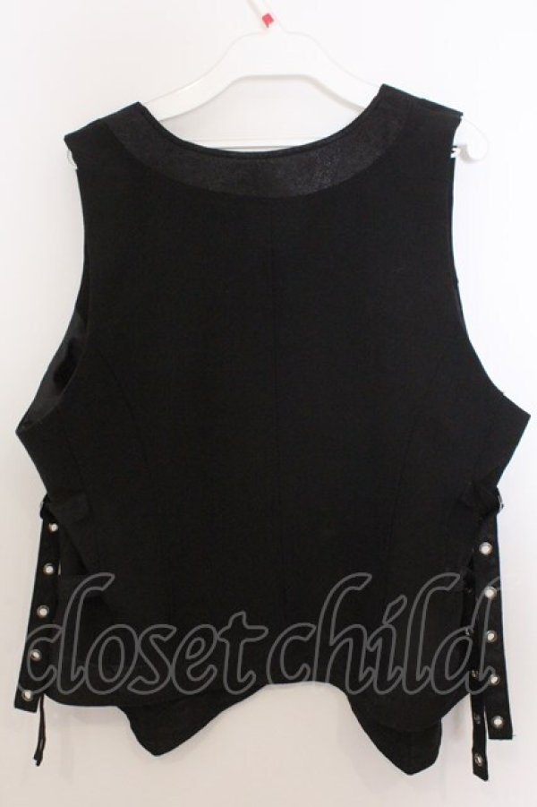 画像3: Qutie Frash / サイドベルトジレ L ブラック O-26-02-18-044-QU-TO-OW-OS (3)