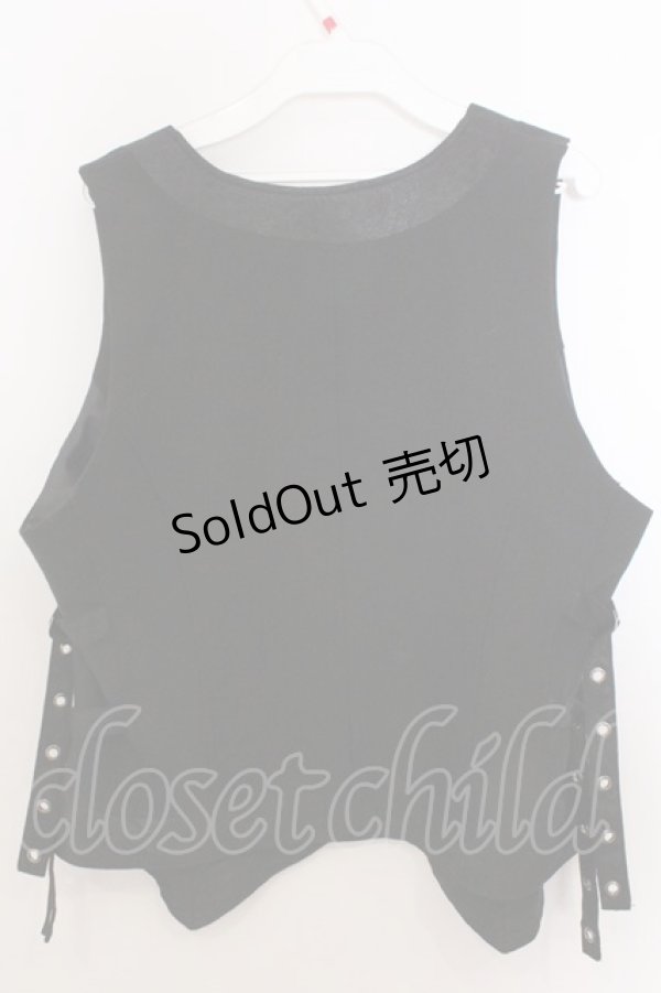 画像3: Qutie Frash / サイドベルトジレ L ブラック O-26-02-18-044-QU-TO-OW-OS (3)