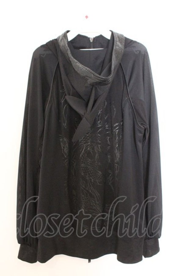 画像3: Qutie Frash / ２店舗限定恐竜パーカー  ブラック O-26-02-18-048-QU-TO-OW-OS (3)