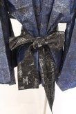 画像4: h.NAOTO / Psycho le Cemuコラボ五芒星ファンタジー浴衣風ジャケット・帯  ブルー×ブラック O-26-02-18-005-HN-OP-OW-OS (4)