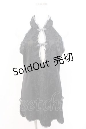 画像: Qutie Frash /  チャイナチュニック  ブラック O-26-02-18-051-QU-TO-OW-OS
