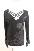 画像1: Qutie Frash / クロスインナーTシャツ  ブラック O-26-02-18-053-QU-TO-OW-OS (1)