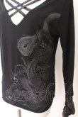 画像2: Qutie Frash / クロスインナーTシャツ  ブラック O-26-02-18-053-QU-TO-OW-OS (2)