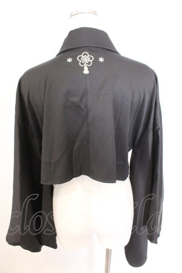 画像3: Amavel / 手まり遊びとシマエナガ和風羽織 F クロ O-26-02-18-055-CA-TO-OW-OS (3)