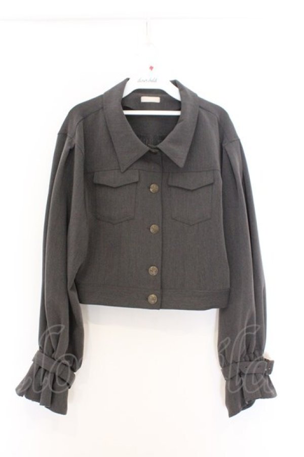 画像1: axes femme POETIQUE / バックプリーツブルゾン  グレー O-26-02-18-1036-AX-JA-IG-OS (1)