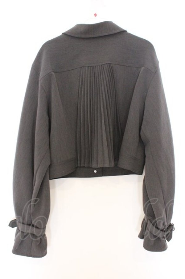 画像3: axes femme POETIQUE / バックプリーツブルゾン  グレー O-26-02-18-1036-AX-JA-IG-OS (3)