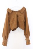 画像1: axes femme POETIQUE / バックレースアップジャケット  キャメル O-26-02-18-1040-AX-JA-IG-OS (1)
