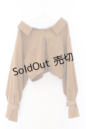 画像: axes femme POETIQUE / バックレースアップジャケット  キャメル O-26-02-18-1040-AX-JA-IG-OS