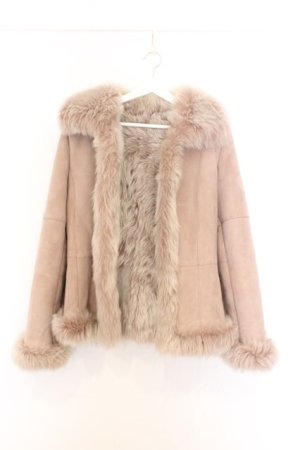 画像: INGEBORG / ムートンコート  ピンクベージュ O-26-02-18-1042-LO-CO-IG-ZT0220B