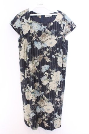 画像: INGEBORG / ローズストライプワンピース 3(9号) ネイビー O-26-02-18-1043-LO-OP-IG-OS