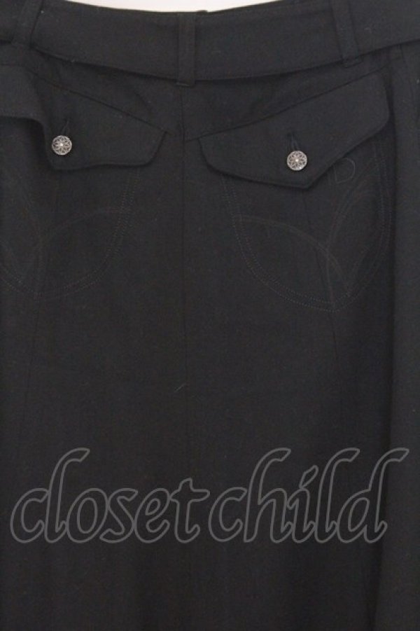 画像3: INGEBORG / ベルト付きロングスカート S クロ O-26-02-18-1046-LO-SK-IG-OS (3)