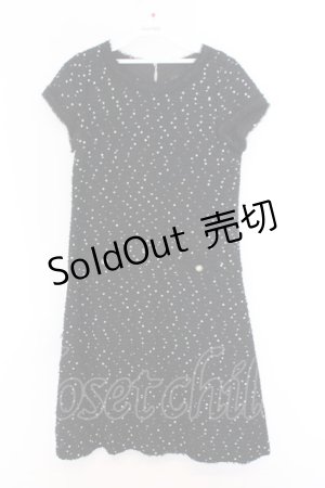 画像: INGEBORG / 花スパンコールワンピース 9 クロ O-26-02-18-1048-LO-OP-IG-OS