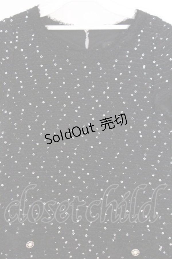 画像2: INGEBORG / 花スパンコールワンピース 9 クロ O-26-02-18-1048-LO-OP-IG-OS (2)