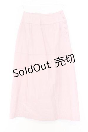 画像: INGEBORG / 刺繍羊皮スカート  ピンク O-26-02-18-1051-LO-SK-IG-ZT0220D
