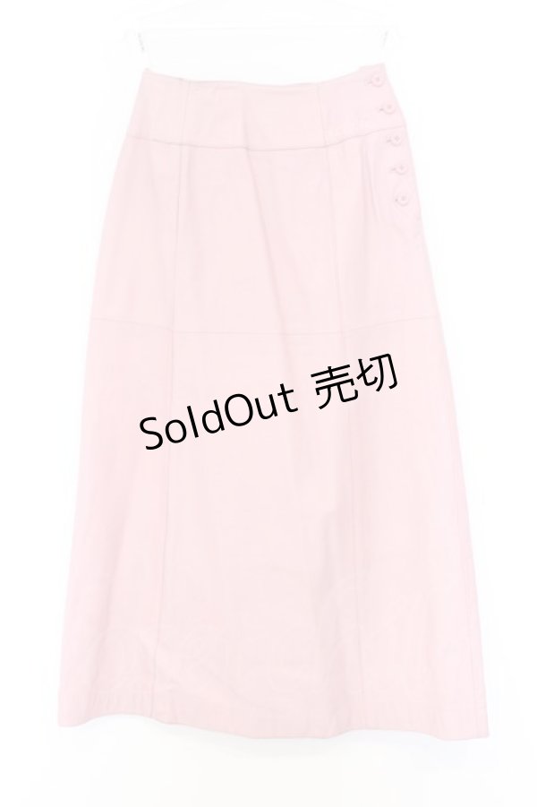 画像1: INGEBORG / 刺繍羊皮スカート  ピンク O-26-02-18-1051-LO-SK-IG-ZT0220D (1)