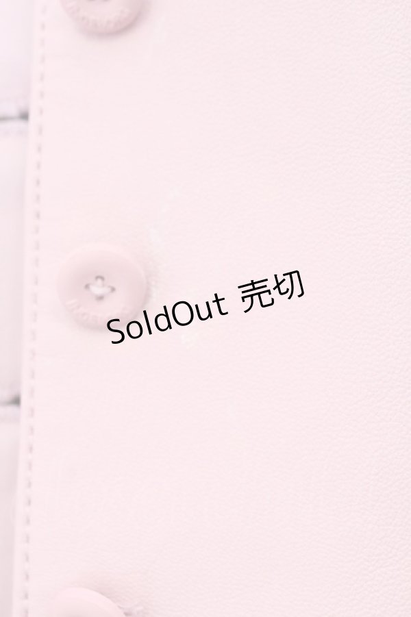 画像3: INGEBORG / ノーカラー羊皮ジャケット  ピンク O-26-02-18-1052-LO-JA-IG-ZT0220D (3)