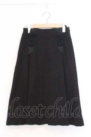 画像: INGEBORG / モチーフスカート 3(9号) クロ O-26-02-18-1053-LO-SK-IG-OS
