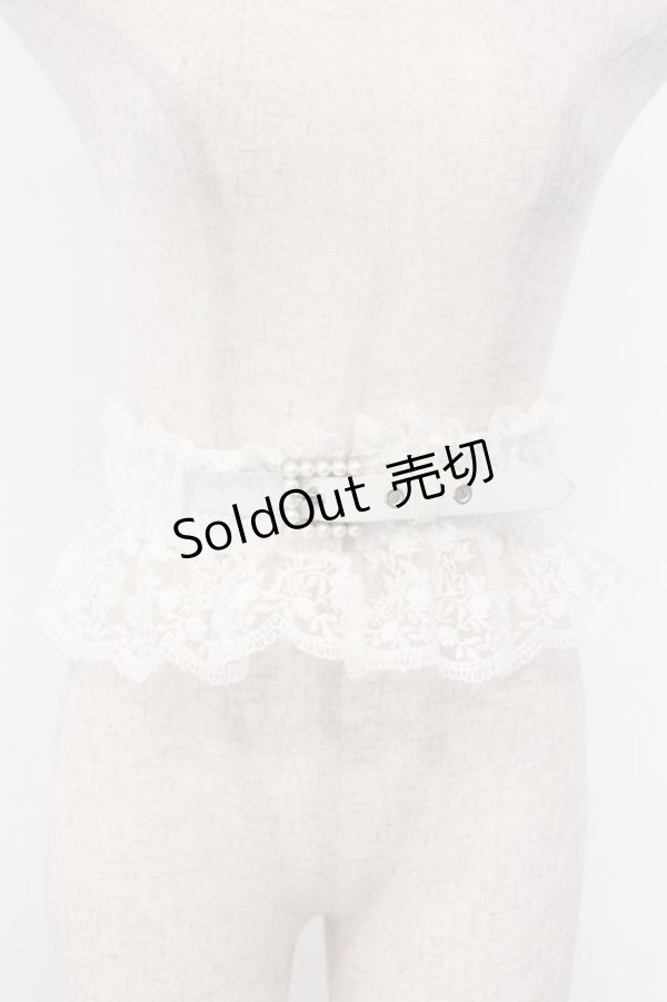 画像1: axes femme POETIQUE / レースゴムベルト  シロ O-26-02-18-1007-AX-ZA-IG-ZT0220D (1)