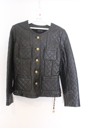 画像: INGEBORG / キルトレザージャケット S クロ O-26-02-18-1055-LO-JA-IG-OS