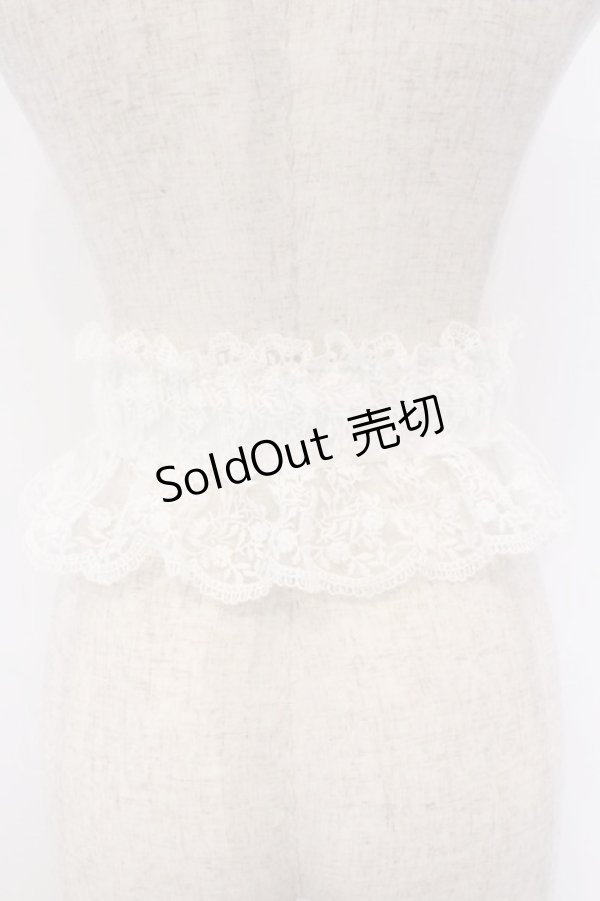 画像2: axes femme POETIQUE / レースゴムベルト  シロ O-26-02-18-1007-AX-ZA-IG-ZT0220D (2)