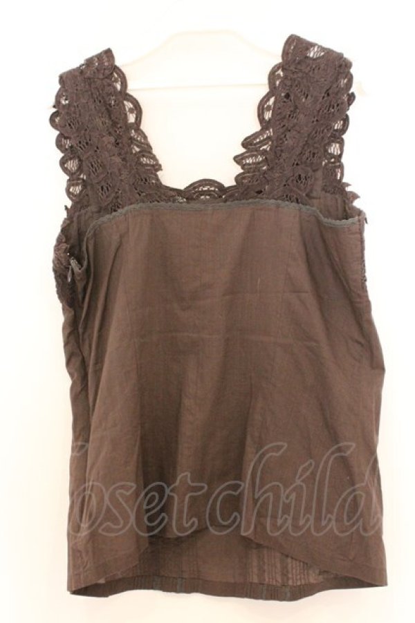 画像3: INGEBORG / コードフラワータックキャミソール S ブラウン O-26-02-18-1059-LO-TO-IG-OS (3)