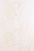 画像2: INGEBORG / カメリアプリントパールボタンカーディガン 3(9号) オフシロ O-26-02-18-1060-LO-TO-IG-OS (2)