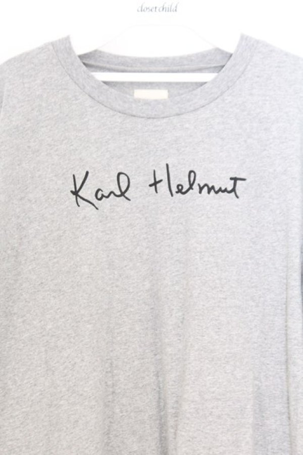 画像2: Karl Helmut / 2025KARL HELMUT HAPPY SET Tシャツ 4 グレー O-26-02-18-1061-EL-TO-IG-OS (2)