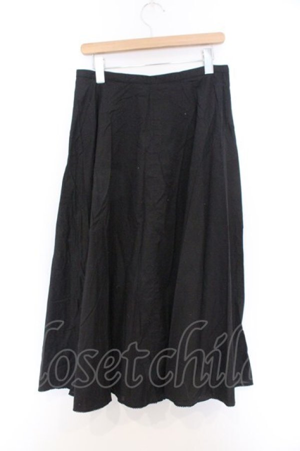 画像3: INGEBORG / プレーンフレアースカート  クロ O-26-02-18-1062-LO-SK-IG-OS (3)