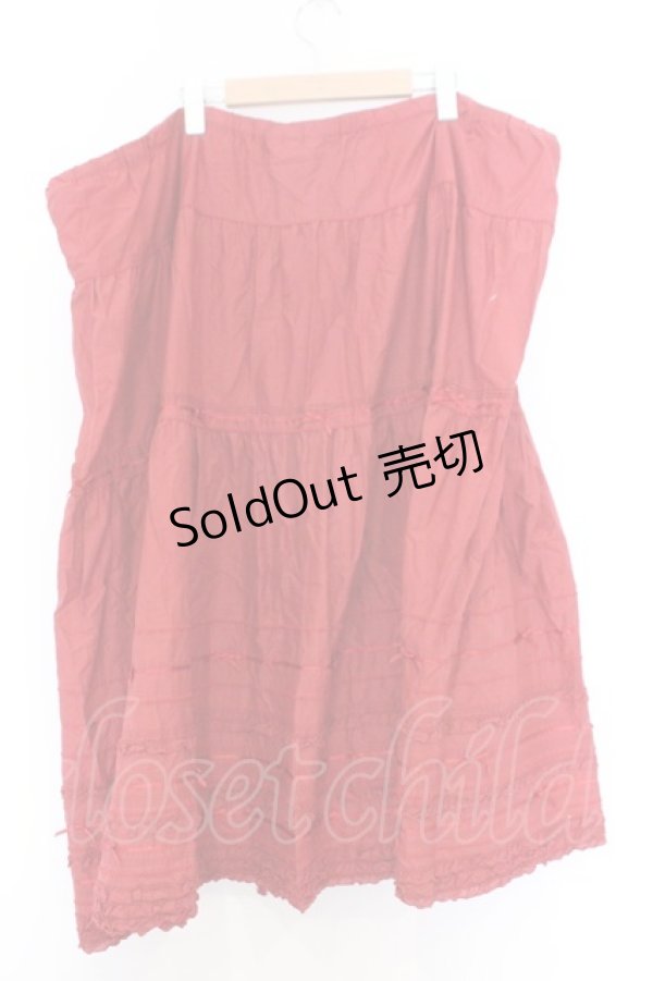 画像3: PINK HOUSE / サテンプリリボンスカート【お直しあり】  アカ O-26-02-18-1064-LO-SK-IG-OS (3)