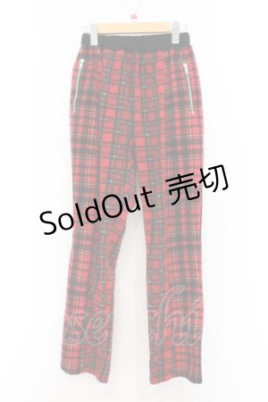 画像: Candy Stripper / FLUFFY CHECK パンツ 2 レッド O-26-02-18-1066-PU-PA-YM-OS