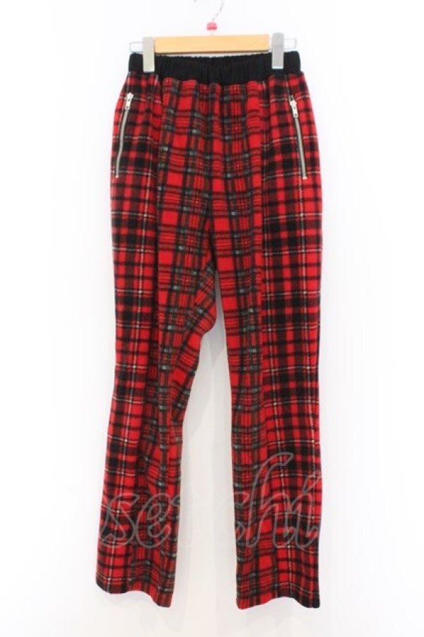 画像1: Candy Stripper / FLUFFY CHECK パンツ 2 レッド O-26-02-18-1066-PU-PA-YM-OS (1)