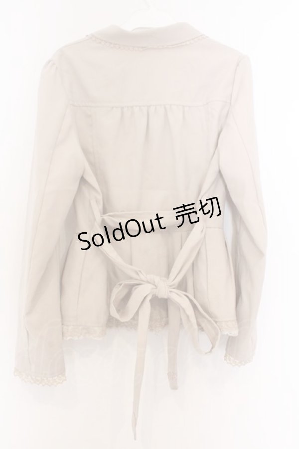 画像3: axes femme / ペプラムショートトレンチコート M ベージュ O-26-02-18-1069-AX-JA-OW-ZT0220C (3)