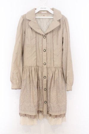 画像: axes femme / バラ柄トレンチコート M ベージュ O-26-02-18-1070-AX-CO-OW-OS