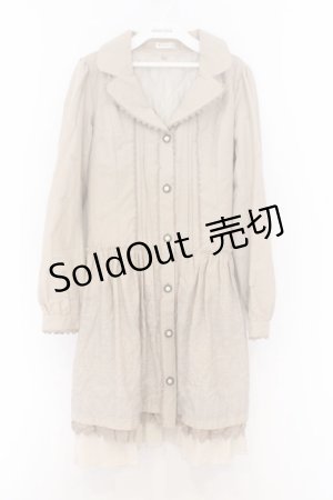 画像: axes femme / バラ柄トレンチコート M ベージュ O-26-02-18-1070-AX-CO-OW-ZTC039