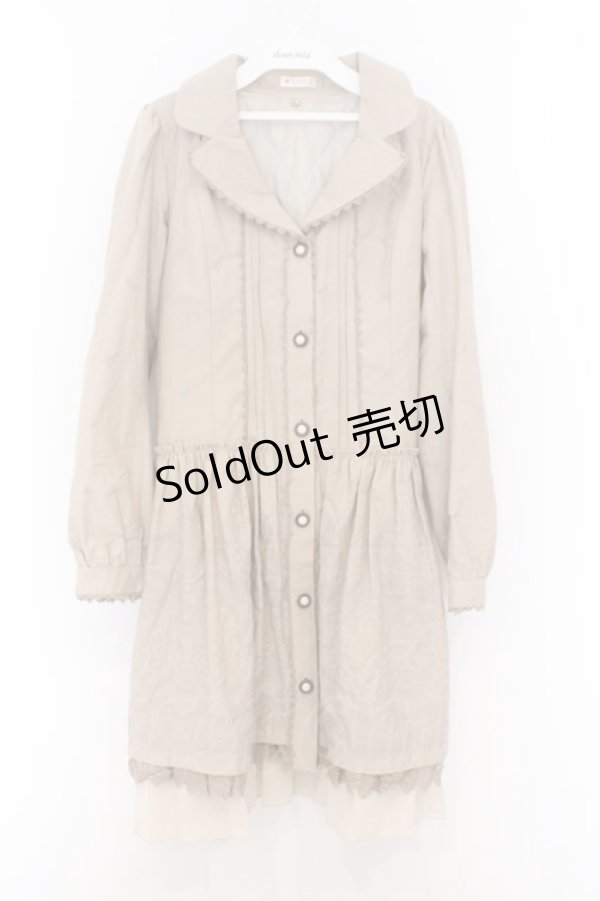 画像1: axes femme / バラ柄トレンチコート M ベージュ O-26-02-18-1070-AX-CO-OW-ZTC039 (1)