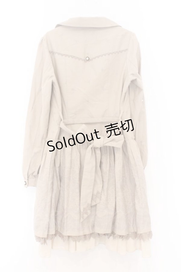 画像3: axes femme / バラ柄トレンチコート M ベージュ O-26-02-18-1070-AX-CO-OW-ZTC039 (3)