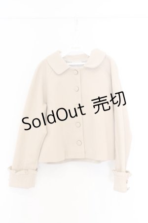 画像: axes femme / 袖フリルピーコート F ベージュ O-26-02-18-1072-AX-CO-IG-ZTC039