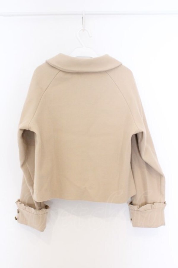 画像3: axes femme / 袖フリルピーコート F ベージュ O-26-02-18-1072-AX-CO-IG-OS (3)