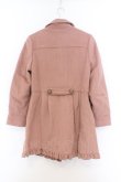 画像3: axes femme / レース配色丸襟コート  ピンクベージュ O-26-02-18-1074-AX-CO-IG-OS (3)