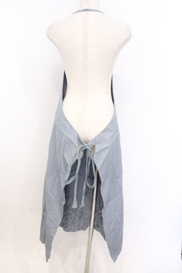 画像3: WONDERFUL WORLD / くま刺繍エプロン  ブルー O-26-02-18-1009-LO-OP-IG-OS (3)