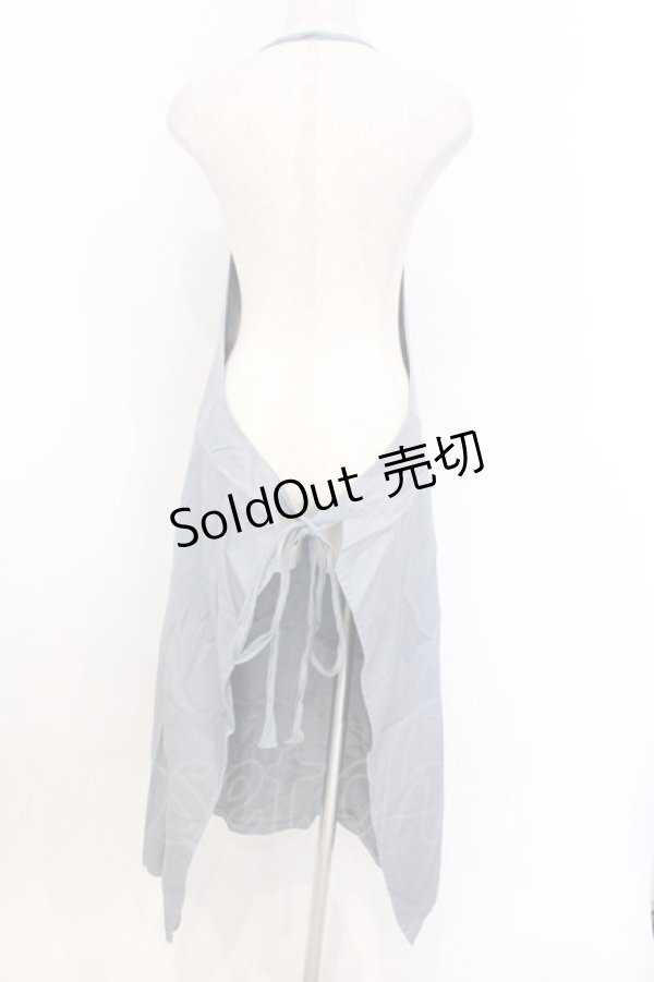 画像3: WONDERFUL WORLD / くま刺繍エプロン  ブルー O-26-02-18-1009-LO-OP-IG-OS (3)