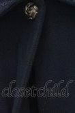 画像2: axes femme / 薔薇ボタン丸襟コート M ネイビー O-26-02-18-1078-AX-CO-OW-OS (2)