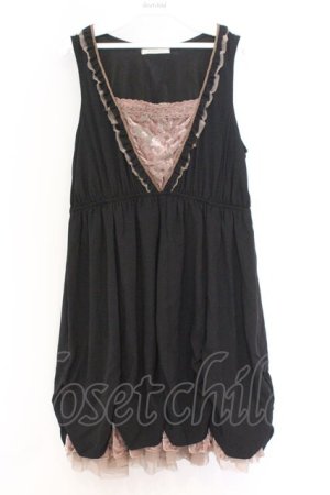 画像: axes femme / オパールベロアタッセルチュニ（タッセル欠品） M クロ O-26-02-18-1081-AX-OP-OW-OS