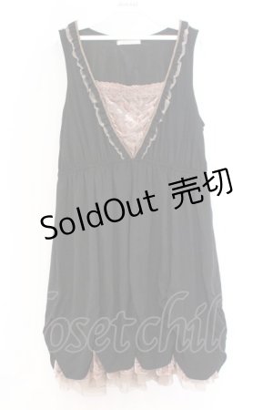 画像: axes femme / オパールベロアタッセルチュニ（タッセル欠品） M クロ O-26-02-18-1081-AX-OP-OW-ZT626